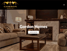 Tablet Screenshot of gordonhomes.ca